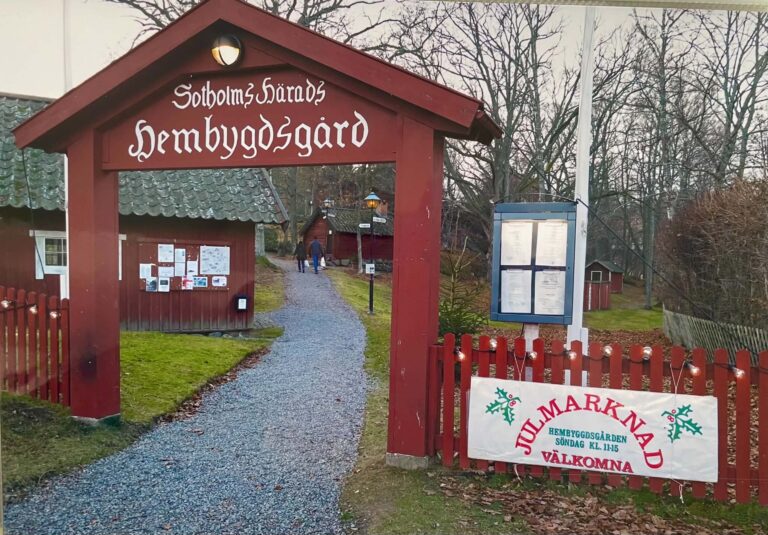 Julmarknad på Nynäshamns hembygdsgård